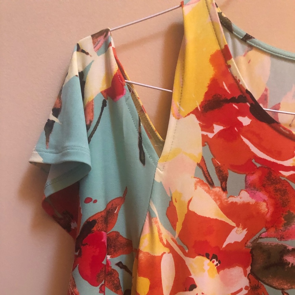 London Times Print Dress - Picture 2 of 5